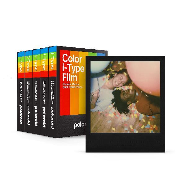 Polaroid - Color i-Type Film Black Frame Five Pack