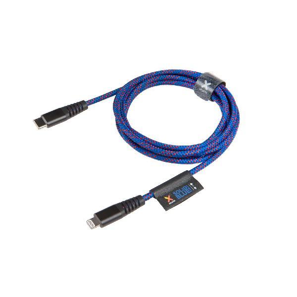 Solid Blue USB-C - Lightning cable (2m)