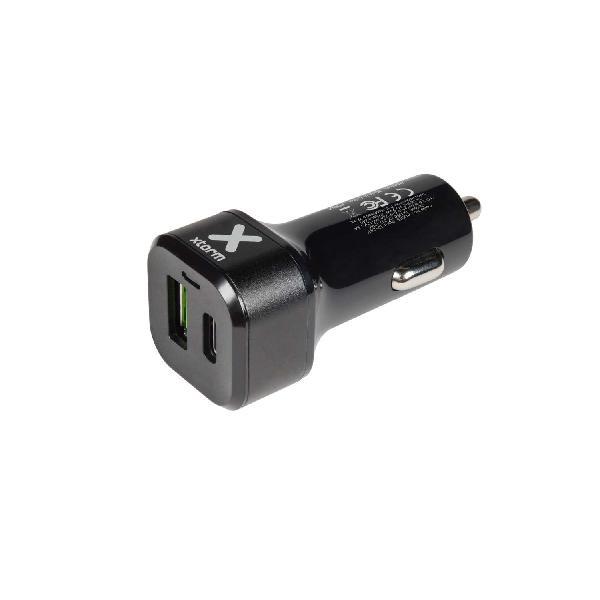 Power Car-Plug USBC 24W PD+USB QC 3.0 ports