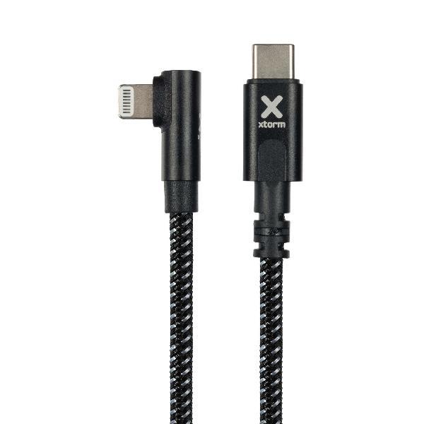Original 90 deg USB-C Lightning cable (1,5m) Black