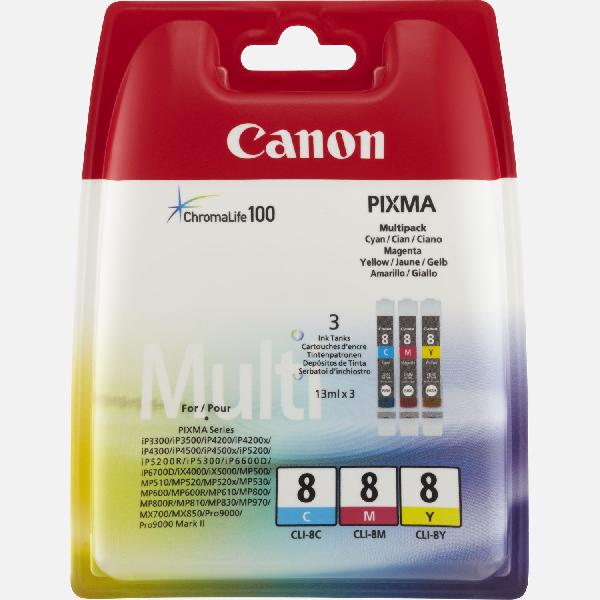 Canon CLI-8 C/M/Y-kleureninktcartridge (multipack)
