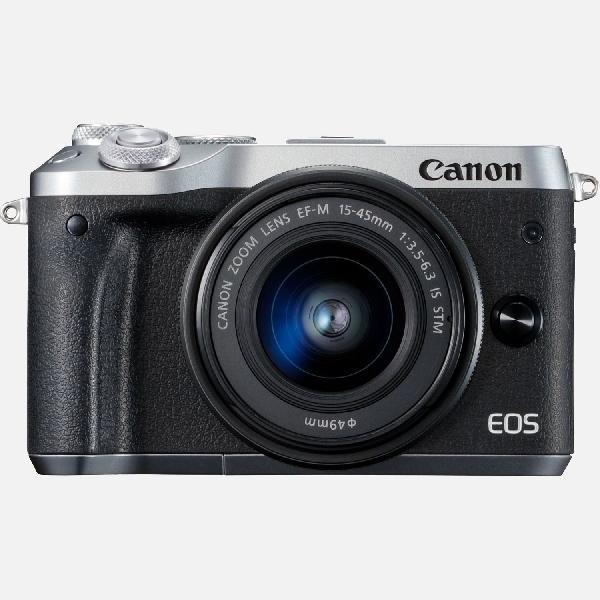 Canon EOS M6 + EF-M 15-45mm IS STM--lens Zilver