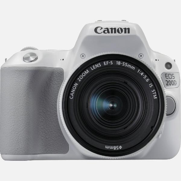 Canon EOS 200D wit + EF-S 18-55mm f/4-5.6 IS STM-lens zilver