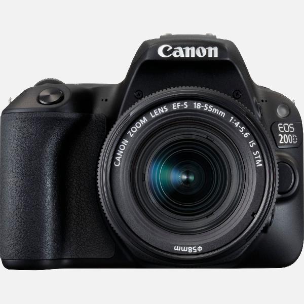 Canon EOS 200D zwart + EF-S 18-55mm f/4-5.6 IS STM zwart