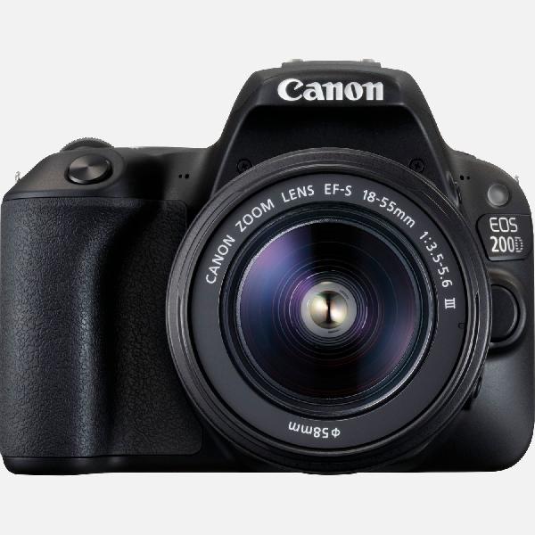 Canon EOS 200D Zwart + EF-S 18-55mm f/3.5-5.6 III-lens