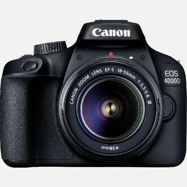 Canon EOS 4000D-camera, zwart + 18-55 III