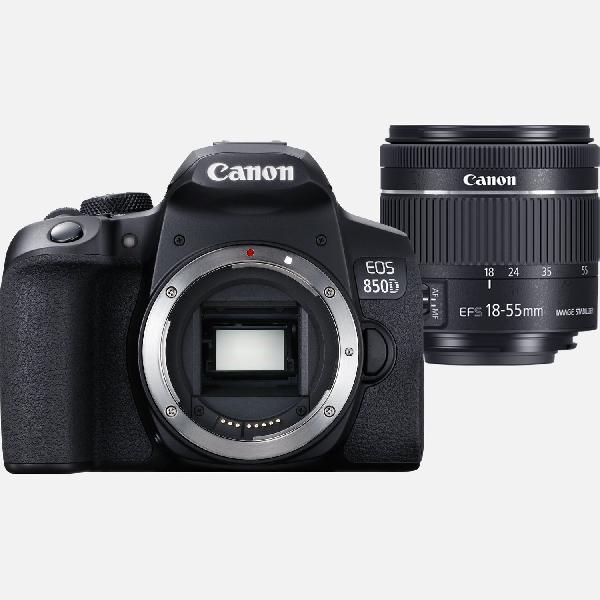 Canon EOS 850D-camera + EF-S 18-55mm f/4-5.6 IS STM-lens