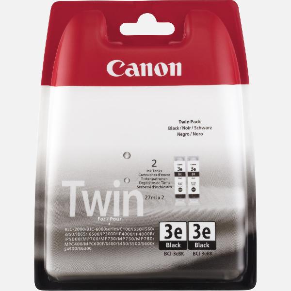 Canon BCI-3e BK Zwart-inktcartridge (Twin Pack)