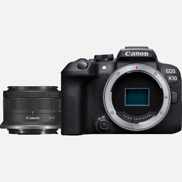 Canon EOS R10-systeemcamera en RF-S 18-45mm F4.5-6.3 IS STM-lens