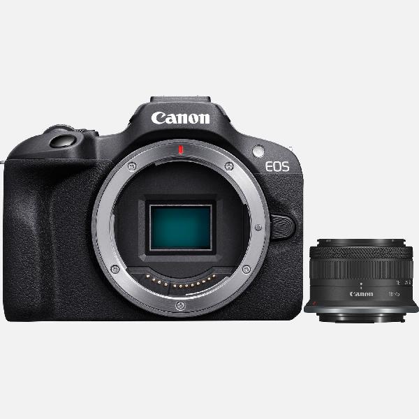 Canon EOS R100-systeemcamera + RF-S 18-45mm F4.5-6.3 IS STM-lens
