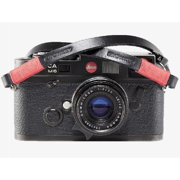 Bronkey Tokyo #101 - Black&Red leather strap - 95 cm | | 8437020327015
