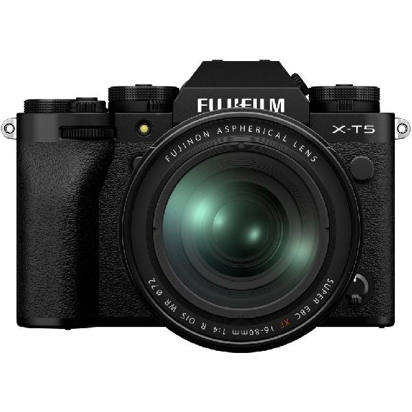Fujifilm X-T5 Zwart + XF16-80mm F4 R OIS WR | Systeemcamera's | Fotografie - Camera’s | 4547410486537