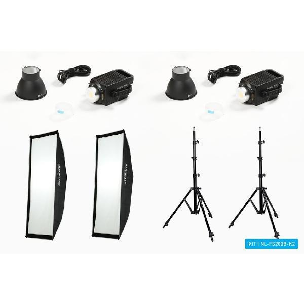 Nanlite FS200 Bi-Colour LED Dual Kit (w/ Light Stand&... | Camera's en toebehoren | Fotografie - Overige foto&video accessoires | 0651137511626