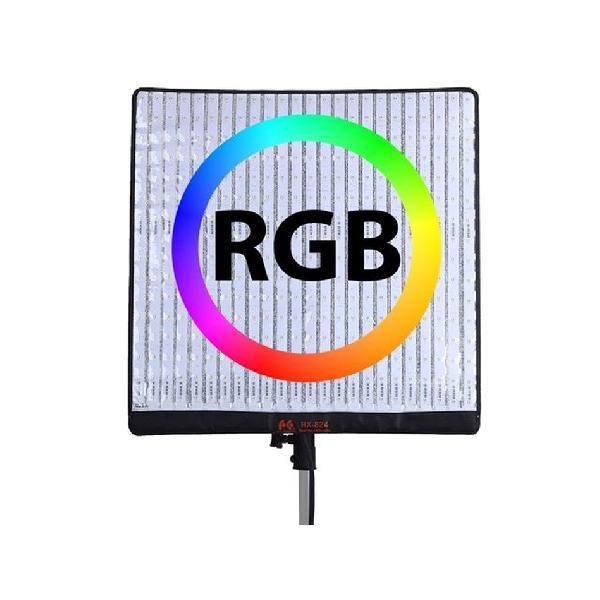 Falcon Eyes Flexibel RGB LED Paneel RX-824-K1 63x63cm | Studioverlichting | Fotografie - Studio | 8718127085399