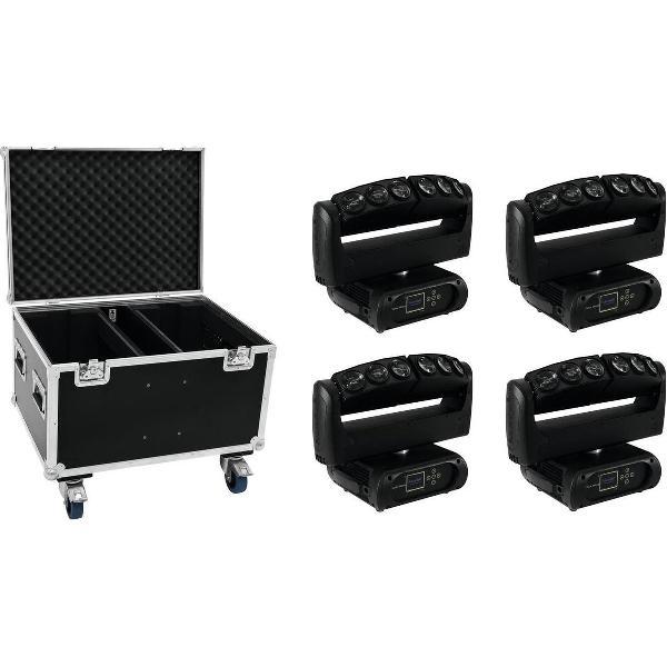 FUTURELIGHT Set 4x Color Wave LED Moving Bar + Case