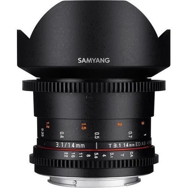 Samyang 14mm T3.1 Vdslr Ed As If Umc II - Prime lens - geschikt voor Olympus 4/3