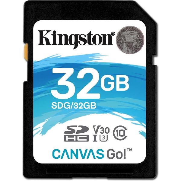 Kingston Technology Canvas Go! flashgeheugen 32 GB SDHC Klasse 10 UHS-I