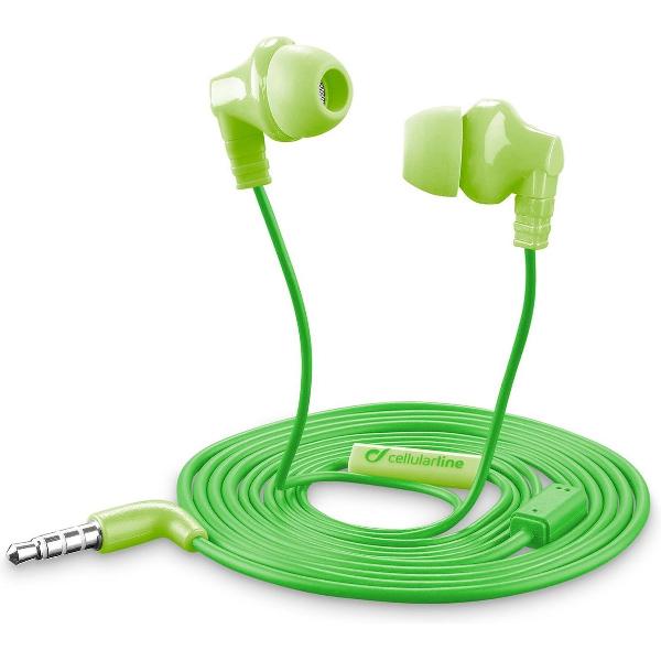 Cellularline CRICKETSMARTG In-ear Stereofonisch Bedraad Groen mobiele hoofdtelefoon