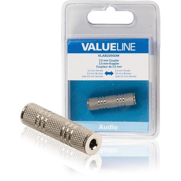 Stereo Audio Adapter 3.5 mm Female - 3.5 mm Female Silver