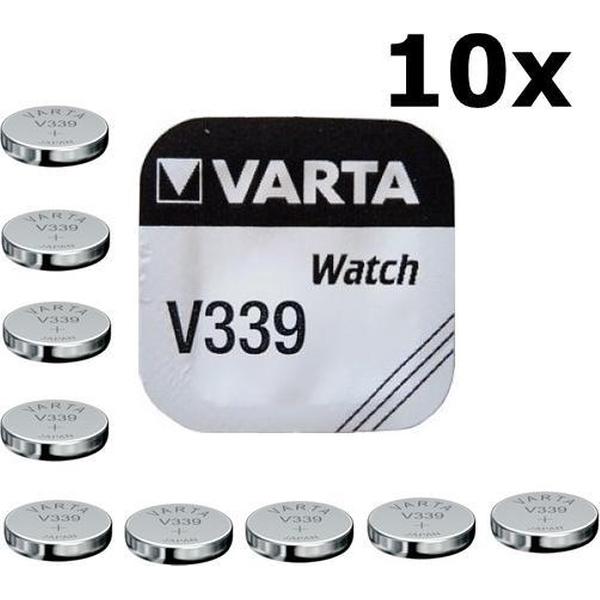 10 Stuks - Varta V339 11mAh 1.55V knoopcel batterij