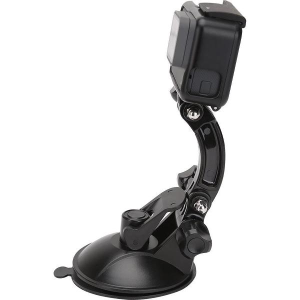 PRO SERIE 8cm Diameter Auto Zuignap Houder voor GoPro en ActionCam - Zwart