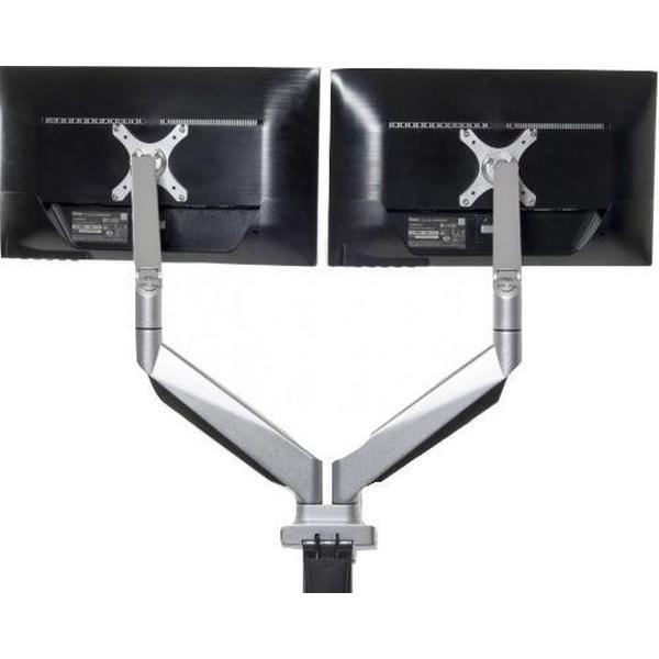 BakkerElkhuizen Smart Office 12 Dual Monitor Arm Clamp + Bolt Through
