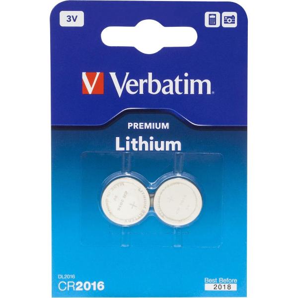 Verbatim Lithium-knoopbatterijen CR2016