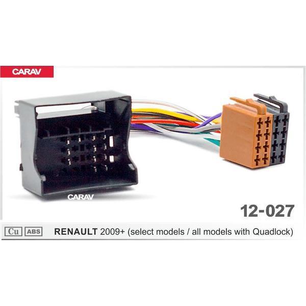 autoradio aansluitstekker Renault 2009+ alle modellen met quadlock 12-027