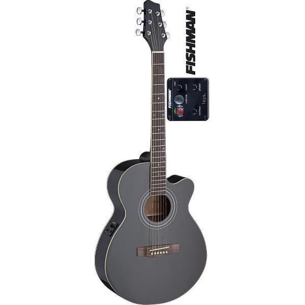 EW4MJF BK mini jumbo elektro-akoestische gitaar met Fishman pickup