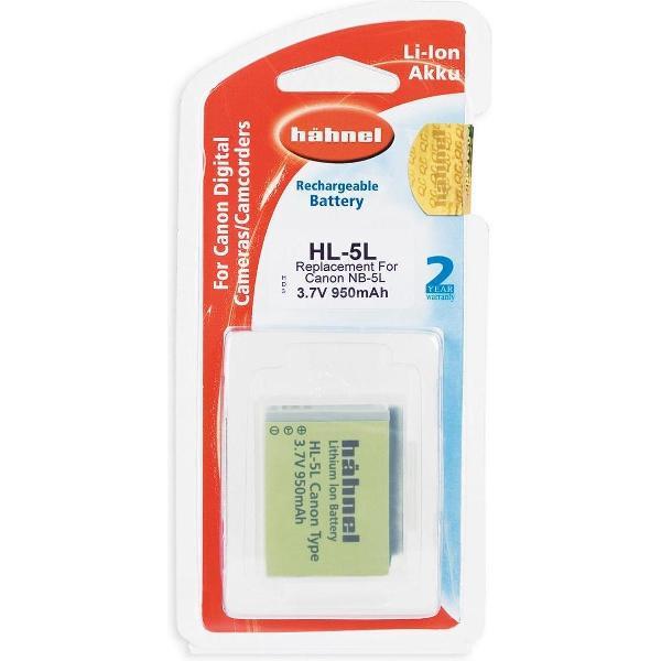 Hähnel HL-5L Li-Ion accu - Canon NB-5L