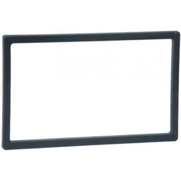 Afwerkframe voor 2-DIN frame 118x188 -102x173 zwart