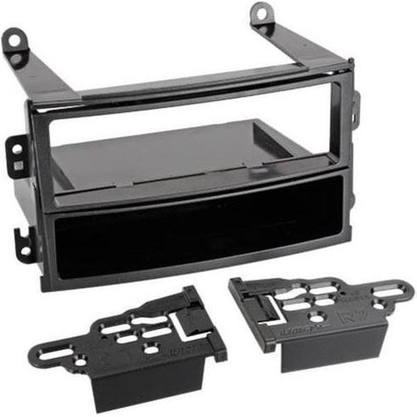 1-DIN Paneel met aflegbakje. Nissan 350Z 2002 - 2009 Kleur: Zwart