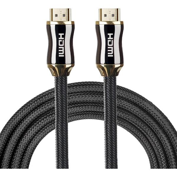 HDMI kabel 3 meter 4K - HDMI naar HDMI - 2.0 versie - High Speed - HDMI 19 Pin Male naar HDMI 19 Pin Male Connector Cable - Black line
