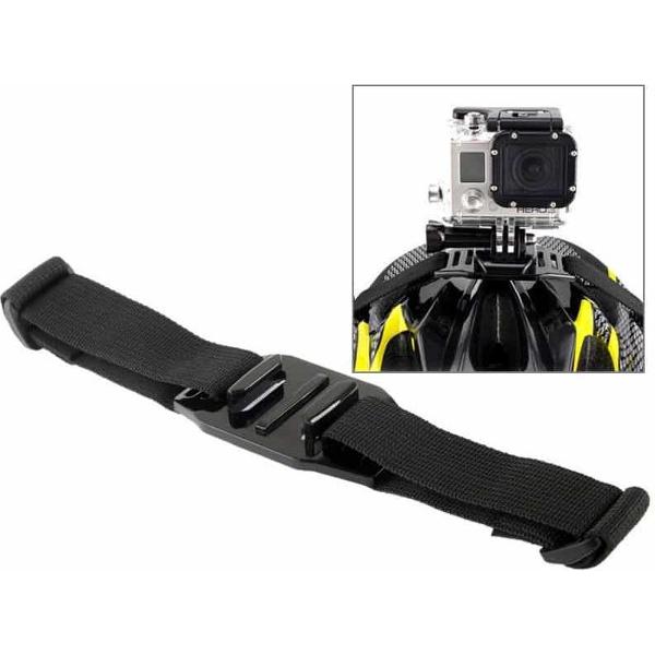ST-04 Geventileerde helmbevestigingadapter voor GoPro NIEUWE HERO / HERO6 / 5/5 sessie / 4 sessie / 4/3 + / 3/2/1, Xiaoyi en andere actiecamera's (zwart)