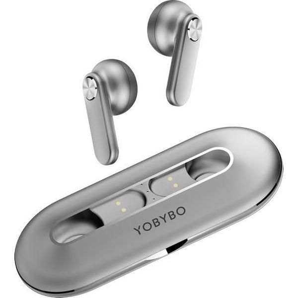 YOBYBO CARD20 - Dunste Draadloze Oordopjes ter Wereld - Met Oplaadcase - Zilver