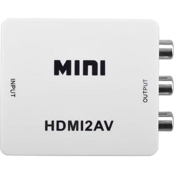 Jumalu HDMI naar AV converter - HDMI naar Tulp - Wit