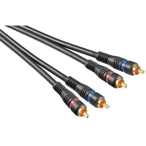 Goobay Tulp stereo audio kabel - verguld / koper - 1,5 meter