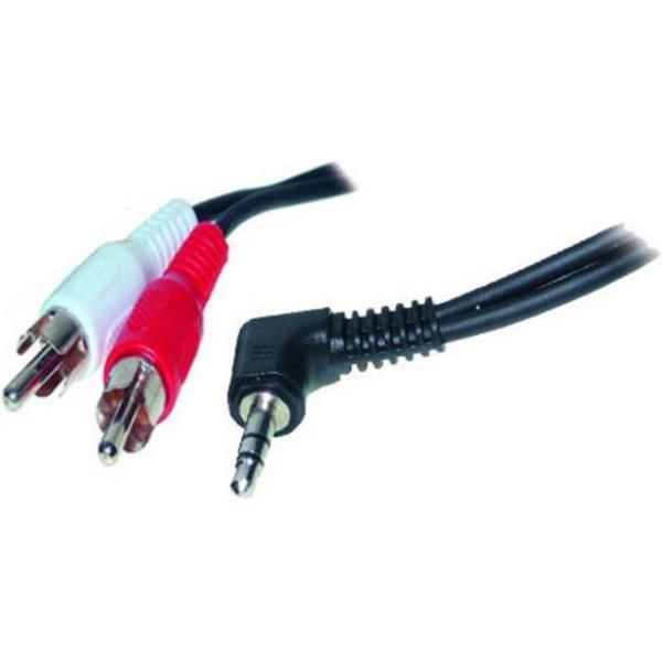 S-Impuls 3,5mm Jack haaks - Tulp stereo audio kabel - 1,5 meter