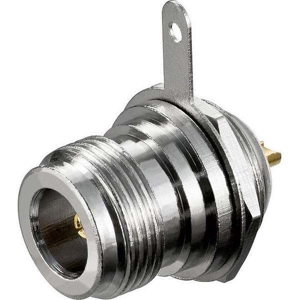 Valueline Soldeerbare N connector vrouwelijk voor paneel inbouw