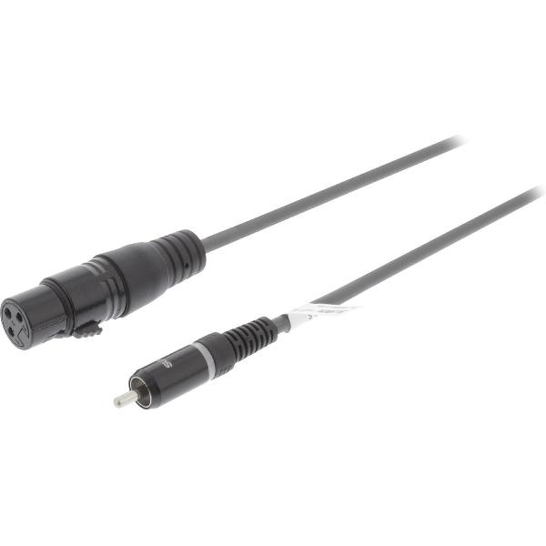 Sweex 1x XLR (v) - 1x RCA (m) audiokabel - 1,5 meter
