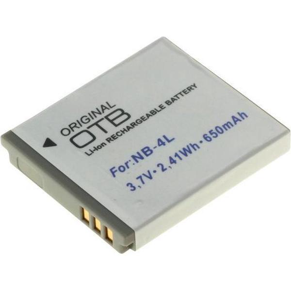 OTB Camera accu compatibel met Canon NB-4L / 650 mAh