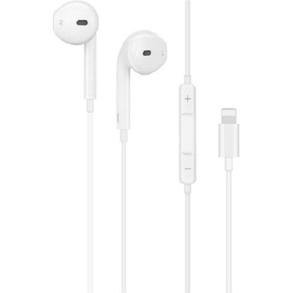 HOCO L7 Bluetooth In-Ear Oordopjes - Met Lightning Connector - Voor Apple iPhone - Wit