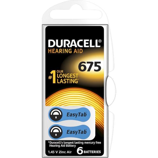 Duracell Hearing Aid batterijen Maat 675 - 6 Stuks
