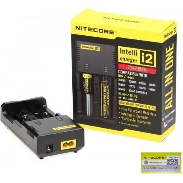 NITECORE i2 oplader zwart