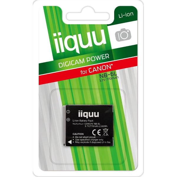 iiquu Canon accu NB-6L - 1 stuks