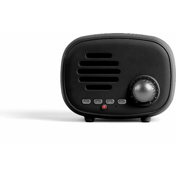 Livoo Retro Bluetooth compatible Speaker Zwart