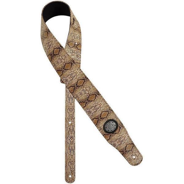 Gitaarriem Cobra Series Snakeskin Bruin GST-205-BR Gaucho