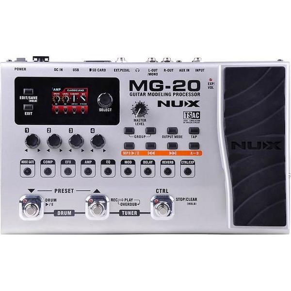 MG-20 | NUX guitar multi effect processor with 60 effects