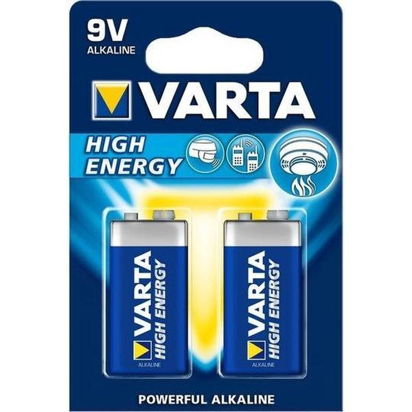 10 duopacks Varta 9V Alkaline Batterijen (20 batterijen)