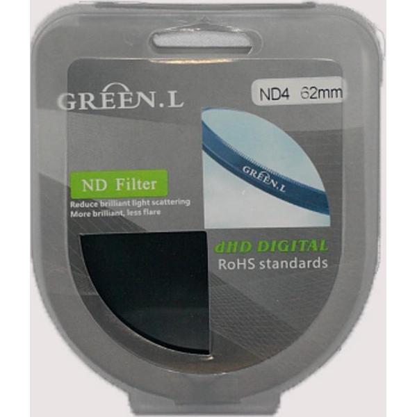 Green.L Grijsfilter ND4 (2 stops) Grijsfilter 72 mm